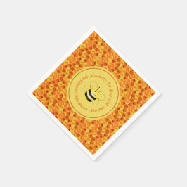 Servilleta De Papel Cute Bee Themed Baby Shower