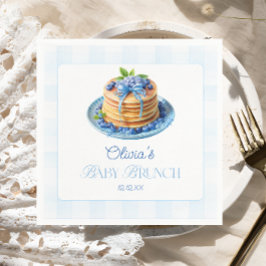 Servilleta De Papel Cute Blueberry Pancake Baby Brunch Baby Shower