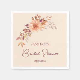 Servilleta De Papel Cute Boho Bridal Shower Paper Napkin