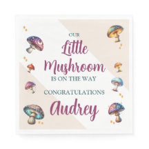Cute boho mushrooms Baby Shower