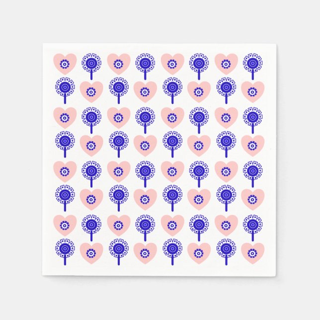 Servilleta De Papel Cute boho pattern (Anverso)