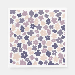 Servilleta De Papel Cute Boho Purple Daisy Baby Shower