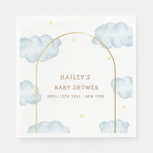 Servilleta De Papel Cute Boho Star Cloud Arch Boy Baby Shower