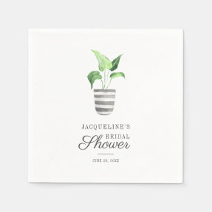 Servilleta De Papel Cute Botanical Boho Planta Despedida de Soltera Pa