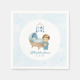 Servilleta De Papel Cute Boy Blue Nursery Baby Shower