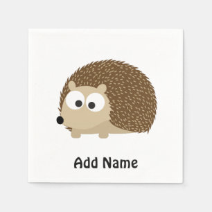 Servilleta De Papel Cute Brown Hedgehog