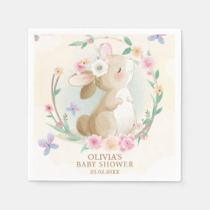 Servilleta De Papel Cute Bunny Rabbit Boho Moda Baby Shower