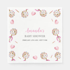 Servilleta De Papel Cute Candy Valentine enamorada de Baby Shower