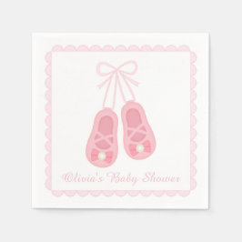 Servilleta De Papel Cute Chica Shoes Ballerina Suministros Baby Shower