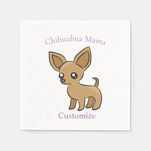 Servilleta De Papel Cute Chihuahua Mama Art Thunder_Cove