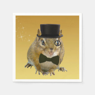 Servilleta De Papel Cute Chipmunk Fiesta de Nochevieja