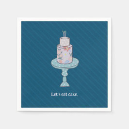 Servilleta De Papel Cute comamos pastel