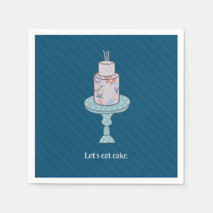 Servilleta De Papel Cute comamos pastel