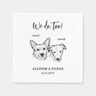 Servilleta De Papel Cute Corgi Border Collie También Hacemos 2 Perros