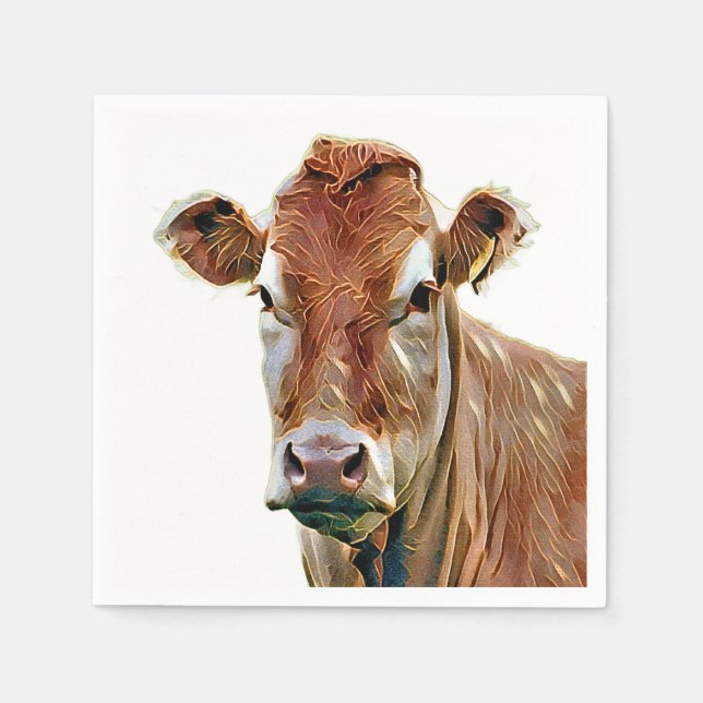 SERVILLETA DE PAPEL CUTE COW (Anverso)