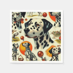 Servilleta De Papel Cute Dalmatian Seamless