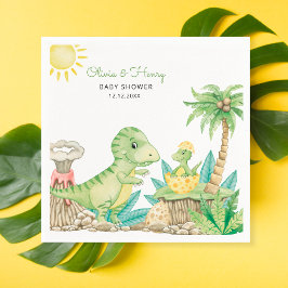 Servilleta De Papel Cute Dinosaur Baby Shower