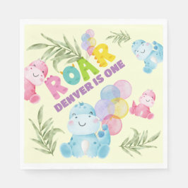 Servilleta De Papel Cute Dinosaur Birthday Party Kids Dino Boys
