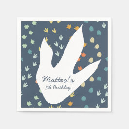 Servilleta De Papel Cute dinosaurio personalizado Napkins de Cumpleaño