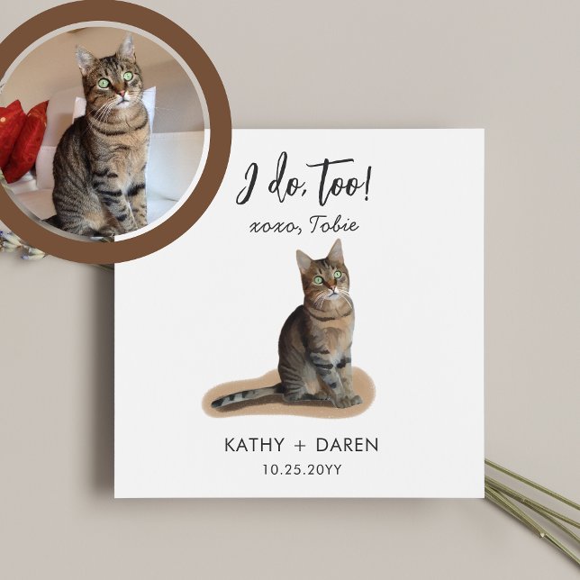 Servilleta De Papel Cute Dog Cat Artwork Boda personalizado (Subido por el creador)