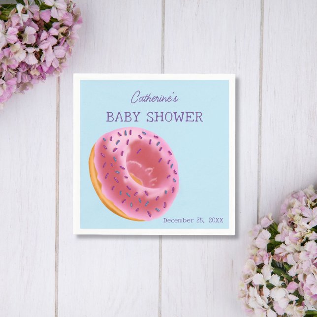 Servilleta De Papel Cute Donut Baby Shower (Subido por el creador)