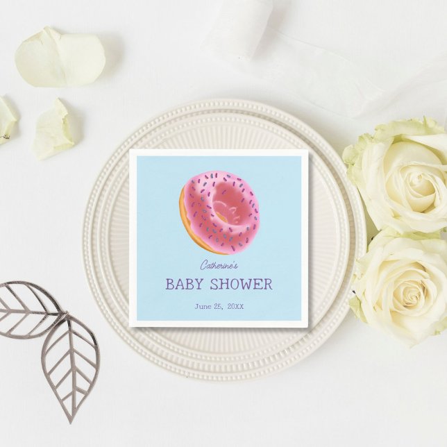 Servilleta De Papel Cute Donut Baby Shower (Subido por el creador)