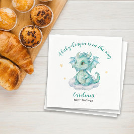 Servilleta De Papel Cute Dragon Baby Shower