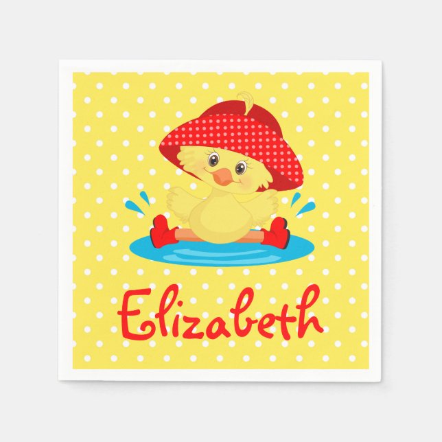 Servilleta De Papel Cute Duck (Anverso)