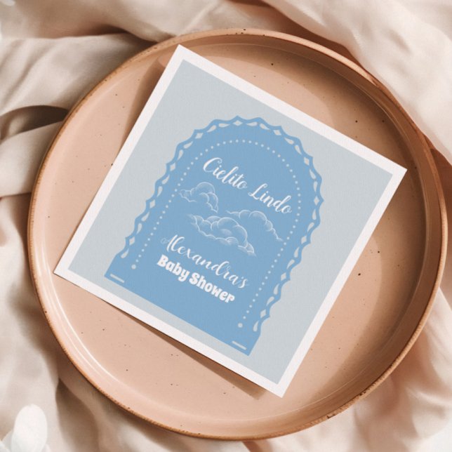 Servilleta De Papel Cute Dusty Blue Cielito Lindo (Subido por el creador)
