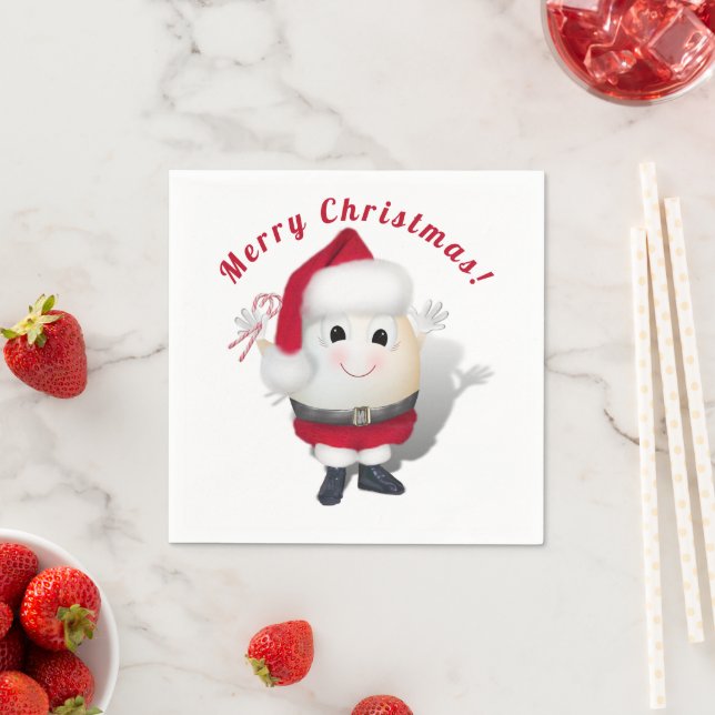 Servilleta De Papel Cute Egg Santa - Navidad Eggstraordinaria (In situ)