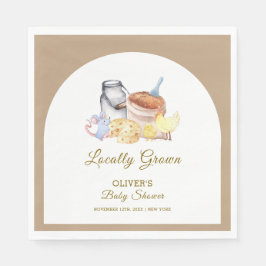 Servilleta De Papel Cute Farm Chicken Mouse Baby Shower