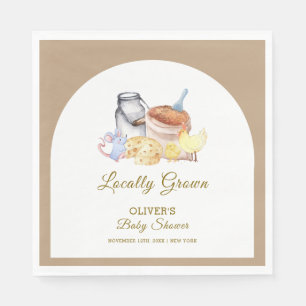 Servilleta De Papel Cute Farm Chicken Mouse Baby Shower