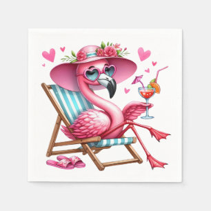 Servilleta De Papel Cute Flamingo Clipart