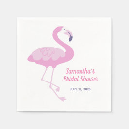 Servilleta De Papel Cute Flamingo Rosa Tropical Despedida de Soltera
