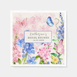 Servilleta De Papel Cute Floral Me Da Butterflies Ducha De Novias