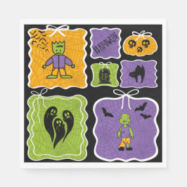 Servilleta De Papel Cute Frankenstein Coquette Halloween