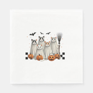 Servilleta De Papel Cute Gato Fantasma Divertido vestido Halloween Rop