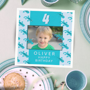 Servilleta De Papel Cute Gecko Lizard, foto del partido de cumpleaños 