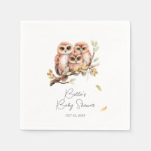 Cute Gender Neutral Owl Baby Shower