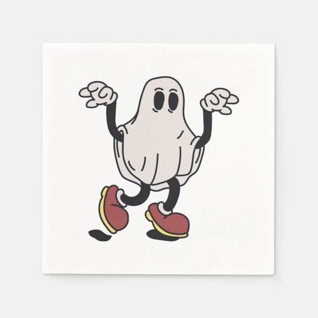 Servilleta De Papel Cute ghost enjoying (Anverso)
