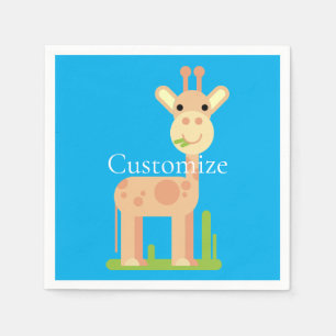 Servilleta De Papel Cute Giraffe Munching Thunder_Cove