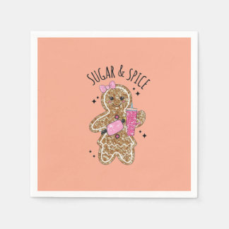 Servilleta De Papel Cute girly gingerbread plates