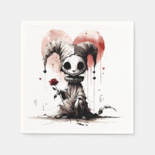Servilleta De Papel Cute Gótico Love Napkin
