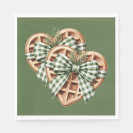 SERVILLETA DE PAPEL CUTE GREEN HOLIDAY CHRISTMAS PLAID THEME