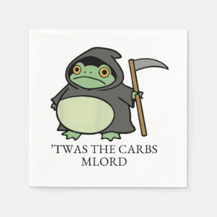 Servilleta De Papel Cute Grim Reaper Frog – Fue los Carbs M'Lord