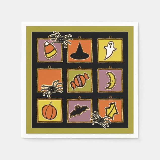 Servilleta De Papel Cute Halloween (Anverso)