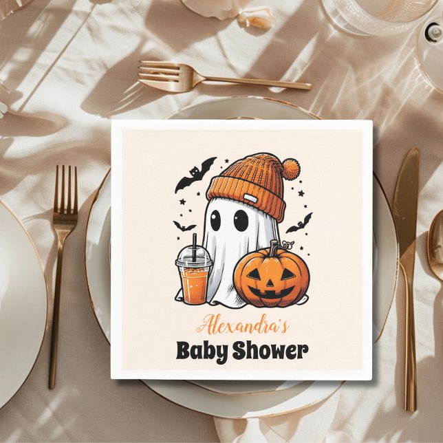 Servilleta De Papel Cute Halloween Baby Shower (Subido por el creador)