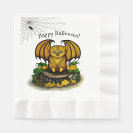 Servilleta De Papel Cute Halloween Bat