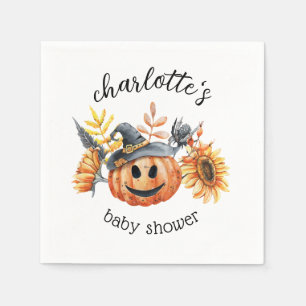 Servilleta De Papel Cute Halloween otoño calabaza Baby Shower