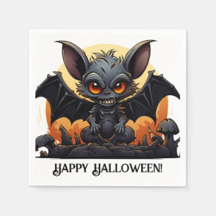 Servilleta De Papel Cute Halloween Vampiro Bat